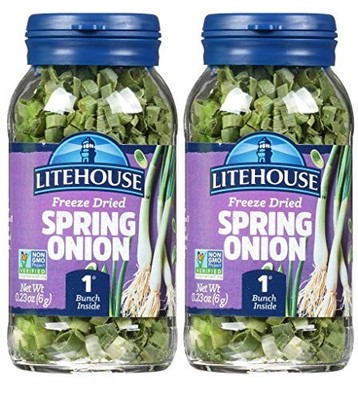 Freeze dried spring onion fresh taste shelf stable
