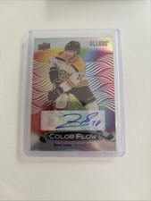 2024-25 Upper Deck Allure Color Flow Pavel Zacha #CFA-PZ Full Rainbow Autographs