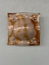 Applique Vintage Plafoniera Mazzega In Vetro Di Murano Color Ambra Anni 70