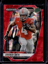 2025 Panini Prizm Draft Picks Jeremiah Smith Red Ice Rated Prospect #160
