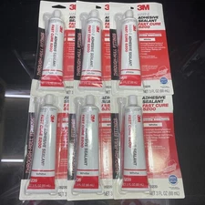 3M 5220 Marine Adhesive Sealant 5200 Fast Cure White, 3 oz Tube - Six Pack