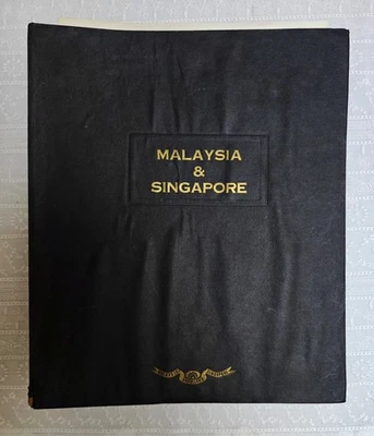 Malaysia Singapore Stamp Album 1967 Malaya States Collection Birds QEII