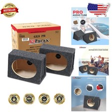 Pro Audio 6.5" Speaker Enclosures -  MDF Charcoal - Enhanced Bass & Sound