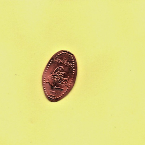 Disney Pumbaa Lion King Elongated Pressed Smashed Coin Penny