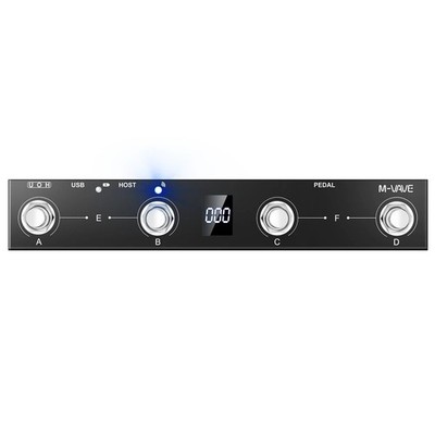 M-Vave Chocolate Plus MIDI Foot Controller 4 Buttons USB MIDI Host Supported