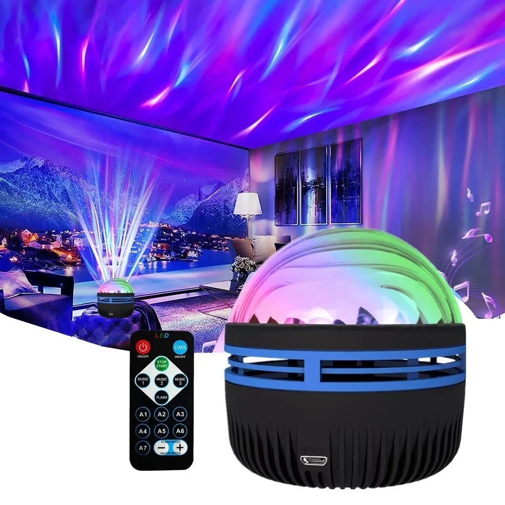 Lampada Proiettore Galassia Con Altoparlante Bluetooth – Luci Notturne A Stelle Per Soffitto, Timer E Telecomando, USB