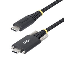 Image of StarTech.com 6.6ft 2m USB-C Charging Cable Side Screw Locking 240W 5A PD EPR Dua