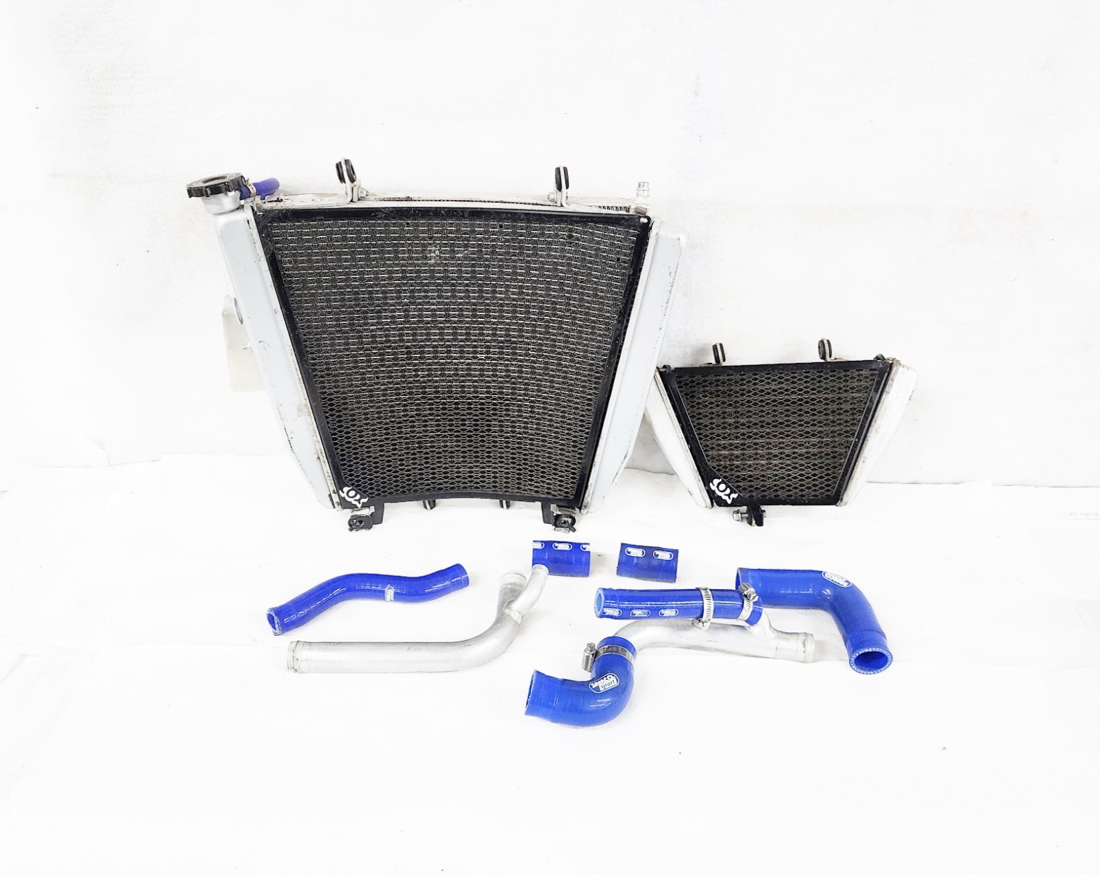 APRILIA RSV4 1000 1100 Engine Radiator Secondary Unit Samco Hoses Cox Guard Race