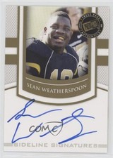 2010 Portrait Edition Sideline Signatures Gold Sean Weatherspoon Auto 03xg
