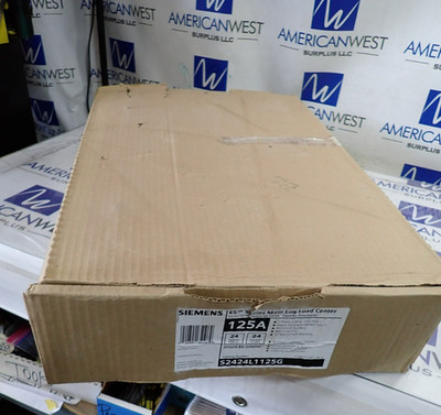 NEW Siemens Main Lug Loadcenter S2424L1125G 1 Phase 3 Wire 120/240v MLO 24C