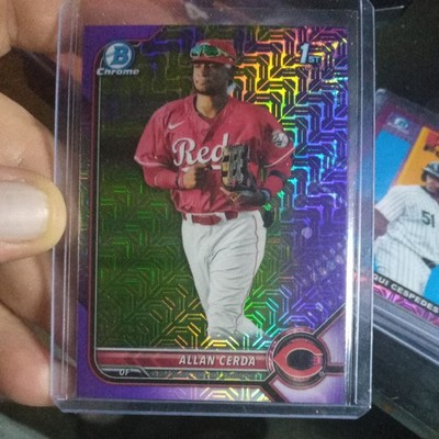 2022 Bowman Chrome MOJO REFRACTOR Allan Cerda PURPLE /250