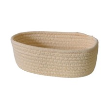 Cotton Rope Woven Storage Basket Desktop Sundries Organizer Snacks Toy Holder