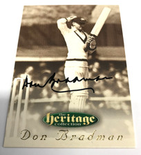 1996 FUTERA CRICKET HERITAGE CARD COLLECTION AUTOGRAPHED CARD #2 SIR DON BRADMAN