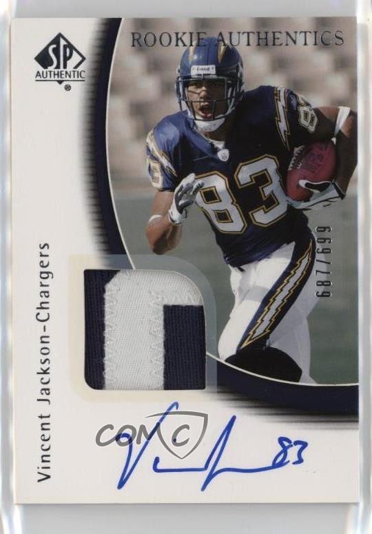 Vincent Jackson SP Authentic #234 Autograph