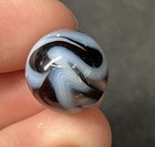 Black & White Swirl Pattern Glass Toy Marble - Classic Swirled Design — photo 1