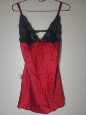 Victoria's Secret Silk Lace Babydoll Slip Tank Sz M
