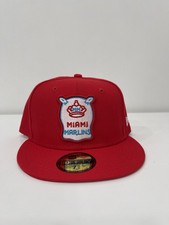 Miami Florida Marlins New Era City Connect MLB 59Fifty Fitted Cap Hat Size 7 5/8