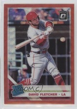2019 Panini Donruss Optic Rated Rookies Red Wave Prizm David Fletcher #36 11n6