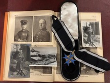 WWI PRUSSIAN German Pour le Merite BLUE MAX by WAGNER 938 Silver Cased Pilot Ace