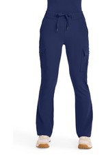 Healing Hands Scrub Women's 6 Pocket Flare Leg Pant HH150 NAVN Navy Free Ship