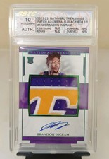 2022-23 National Treasures Brandon Ingram Box 1/1 RC Patch RPA GBTC Auto 10 XI80
