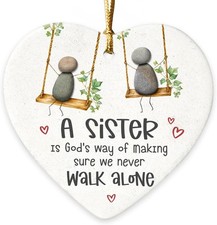 Funny Sister Christmas Ornament 2025 - Cute Soul Gifts for Women,...