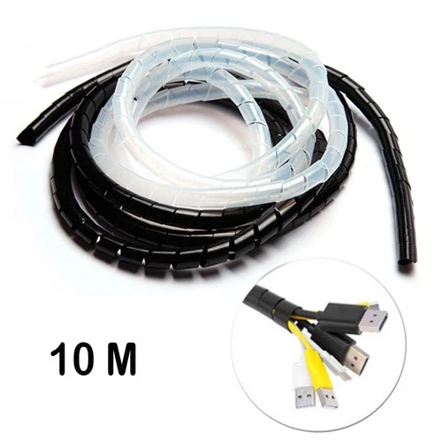 Spiralband Spiral Kabelschlauch Kabelbündler Kabelmanager Kabelschutz 10 m