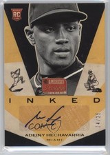 2013 Panini America's Pastime Inked Gold 24/25 Adeiny Hechavarria #I-AH Auto 0af