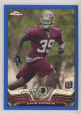 2013 Topps Chrome Blue Border Refractor 194/199 David Amerson #66 0q3