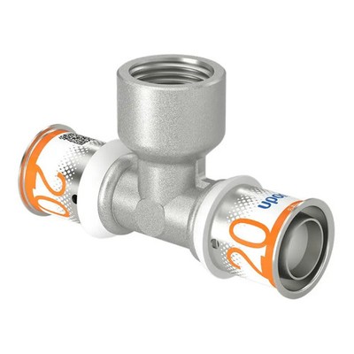 Uponor S-Press PLUS T-Stück mit Innengewinde 20-Rp1/2''FT-20 1070596