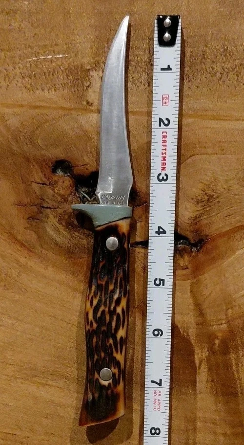 Camillus #1011 Sword Brand Hand Made in USA Fixed Blade Knife - Image 3 of 4