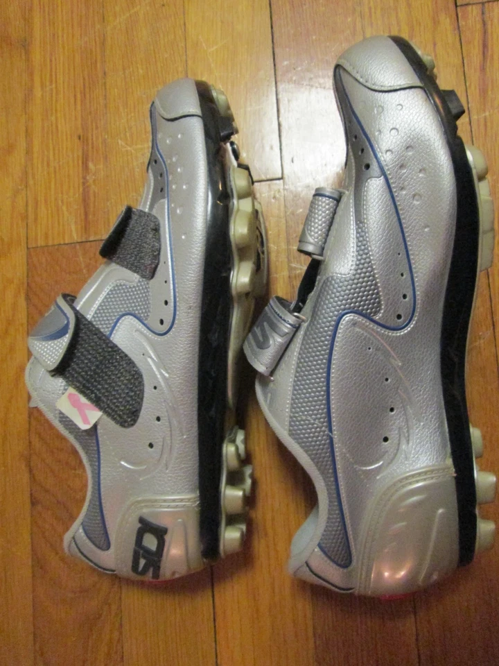 SIDI Plateado Negro Ciclismo Bicicleta Montar Zapatos Para Hombres EE. UU. Talla 8.5/9 EU 43 Foto 4 de 4