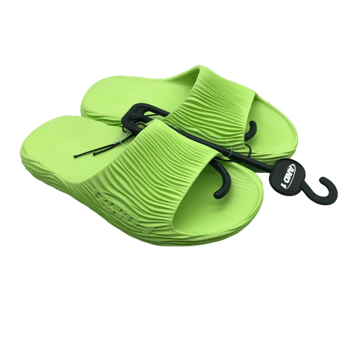 And1 Boys Girls Mirage Sandals Slides Rubber Textured Green And1 Boys Girls Mirage Sandals Slides Rubber Textured Green