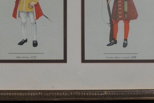SOLDATINI MILITARI UNIFORMI INGLESI STORIA 4 STAMPE INCORNICIATE - Foto 5 di 9