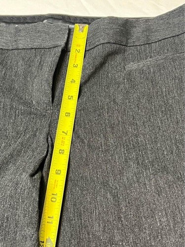 Women's Express Editor  Size 8R Gray Ankle Dress Pants Slacks w/Button Detail - Picture 6 of 8