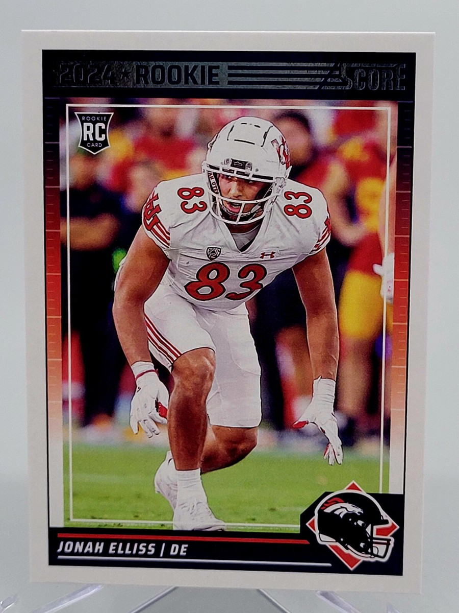 2024 PANINI SCORE JONAH ELLISS BASE ROOKIE FOOTBALL CARD