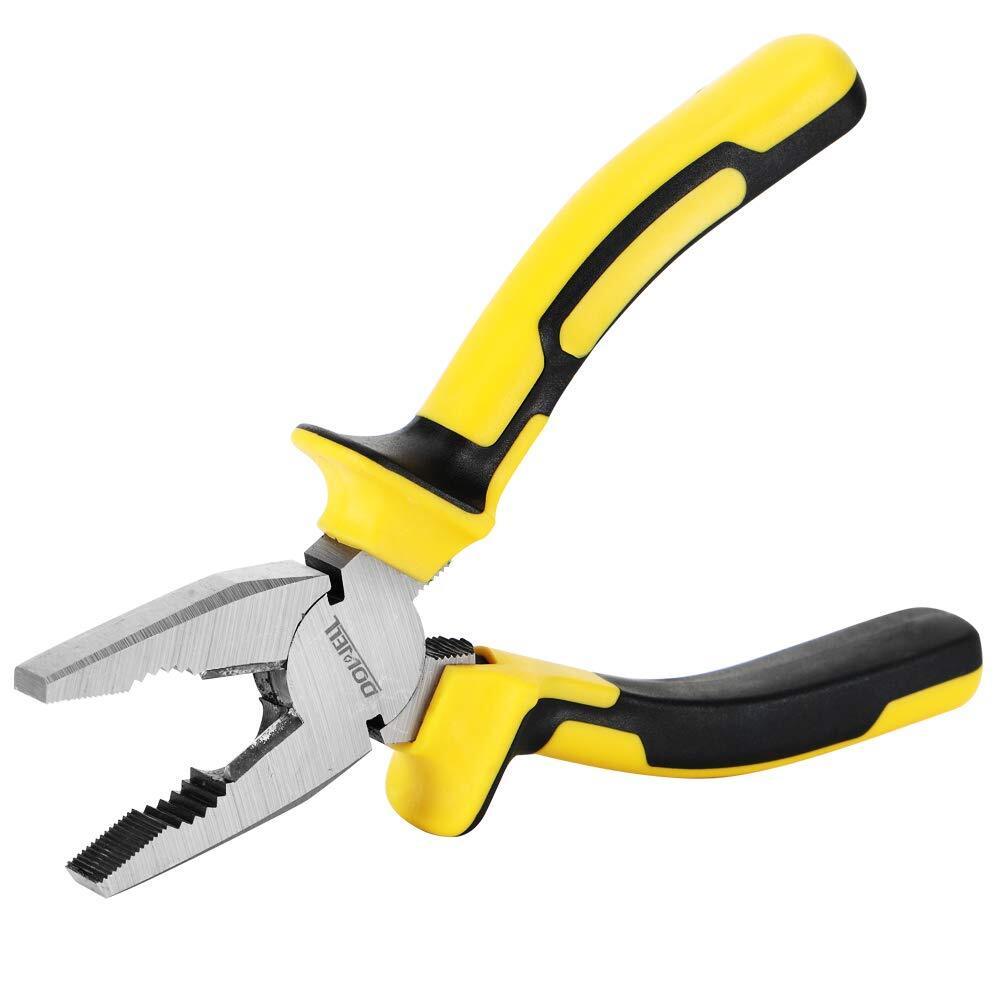 DOWELL Lineman's Pliers Combination Pliers with Cutter 6 Inch Heavy Duty Nick...