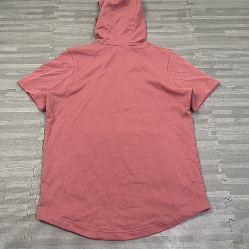 Under Armour Project Rock Terry Short Sleeve Hoodie Mens Medium 1370465 Pink $65 - Picture 8 of 8