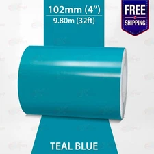TEAL BLUE 4" PIN STRIPE Car Model Motorcycle Decal TAPE Vinyl Sticker 102mm