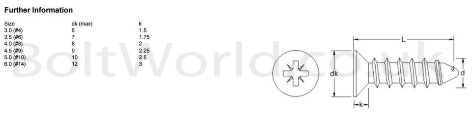 5mm X 50mm Hardened Steel Yellow Passivated Pozi Countersunk Chipboard Screws (Per 200 - Foto 5