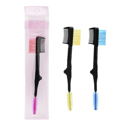 Plastic Eyelash Comb Eyelash Comb Foldable Eyebrow Comb Angled Eye Brow Brush - Picture 11 of 11