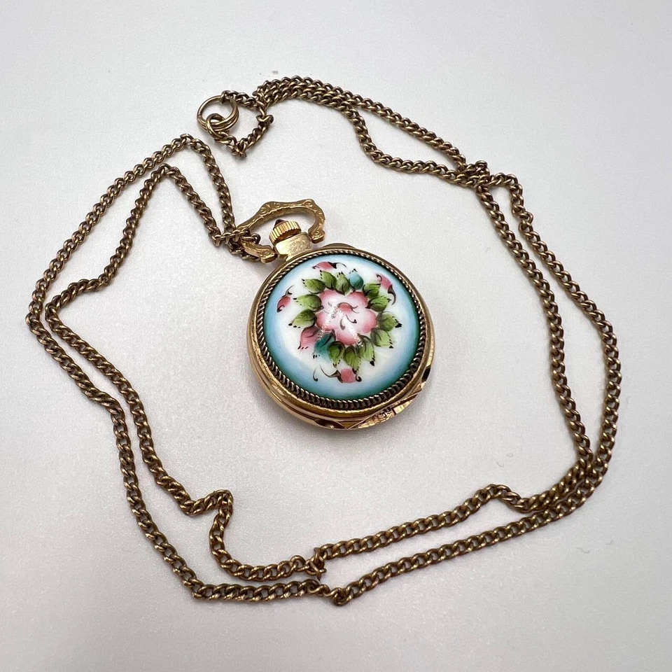 Reloj colgante para mujer Chaika URSS 1991 dorado, nuevo en caja, 17 joyas Foto 4 de 4