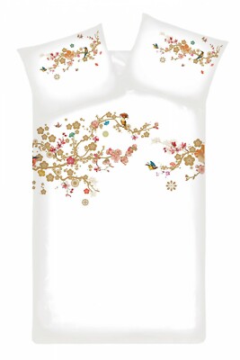 Beddinghouse Satin Bettwäsche Jardin Oriental white 100% Baumwolle 