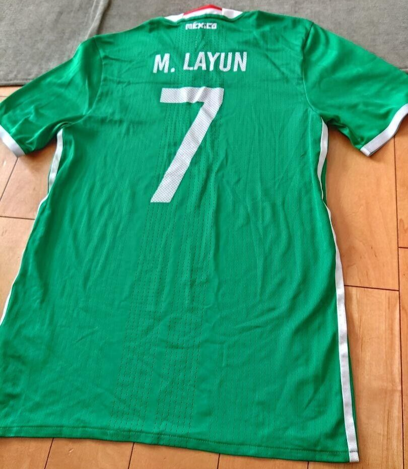 2016 Mexico Home Jersey #7 Miguel Layun Player Issue adizero Size