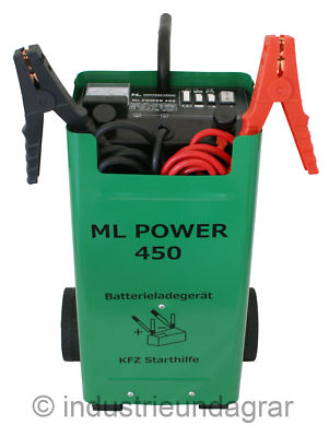 ML Power 450 Batterieladegerät KFZ Starthilfe Batterielader 12V 24V Ladegerät