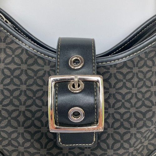 Relic Your Style Found Shoulder Bag Black Brown Purse Zip Silver Tone Buckle - Picture 2 of 13