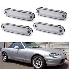 Clear Side Marker Light Housing Wpigtails Replacements For 1990-2005 Miata Mx-5