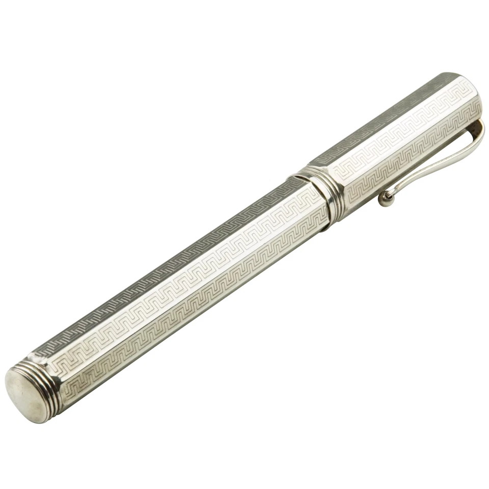 Montegrappa Reminiscence 925er Silber Füller 18 Karat M-Feder Bicolor Classic - Bild 3 von 4