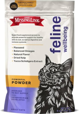 Feline Superfood Supplement Powder Missing Link 6oz Exp 2/8/26