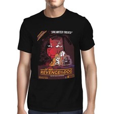 1Tee Mens Cat Wars Revenge of the Dog Spoof T-Shirt